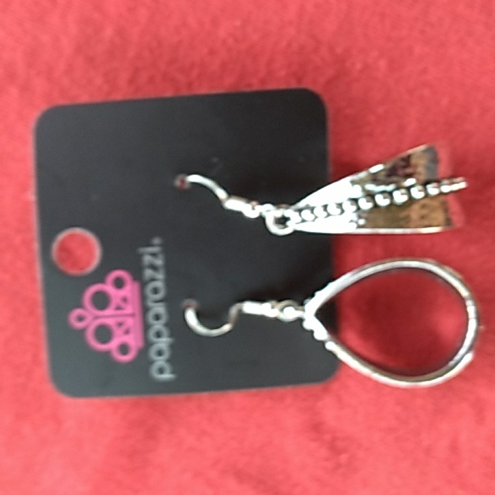 Stirrup Some Trouble Silver Earrings